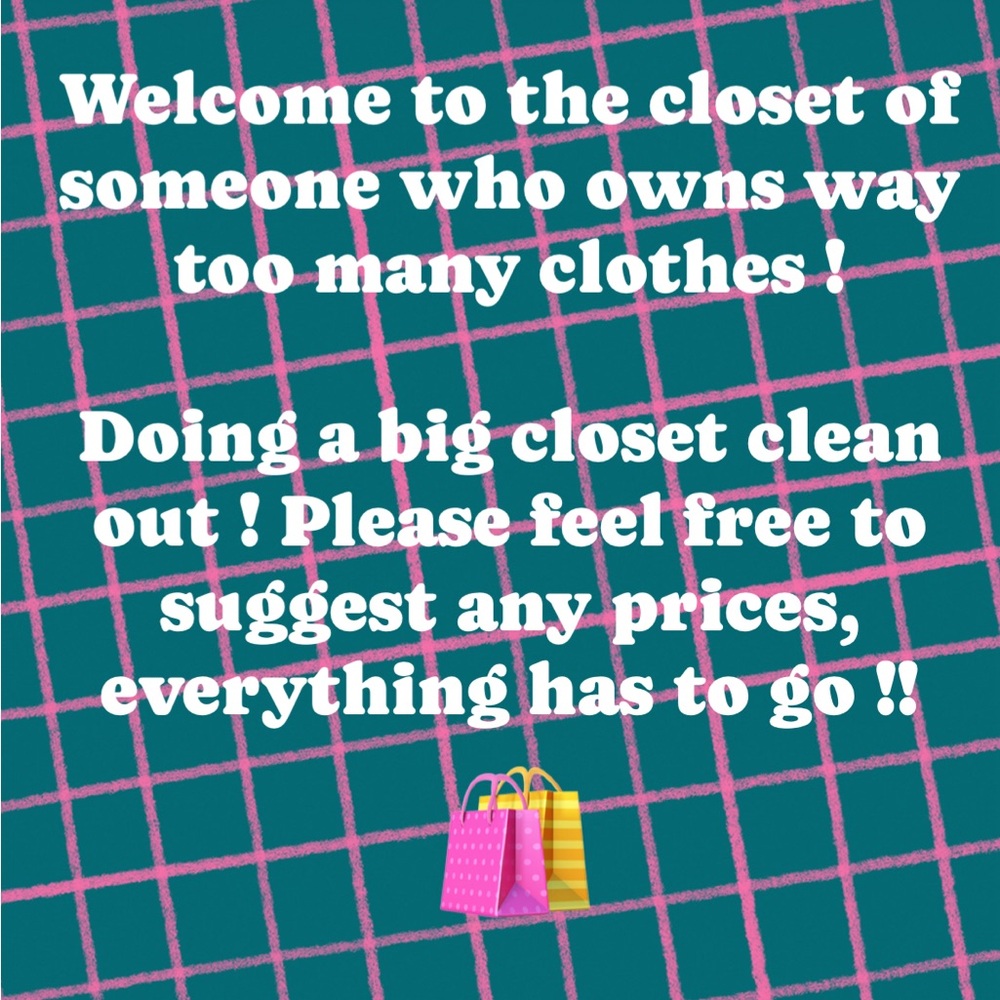 Welcome ! Closet Cleanout